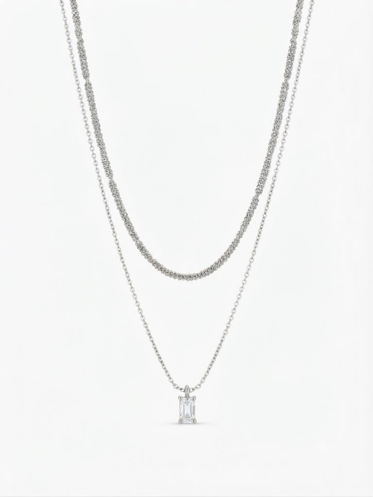 COLLANA BAGUETTE DOUBLE