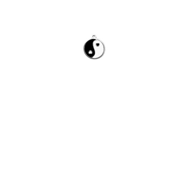 CHARM YIN YANG SILVER