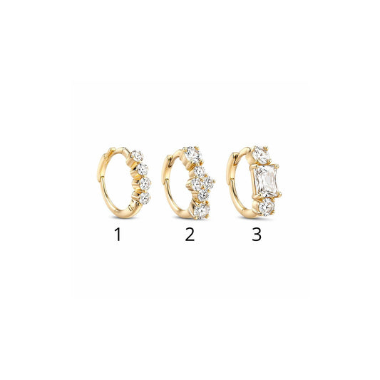ORECCHINO HOOP SPARKLE