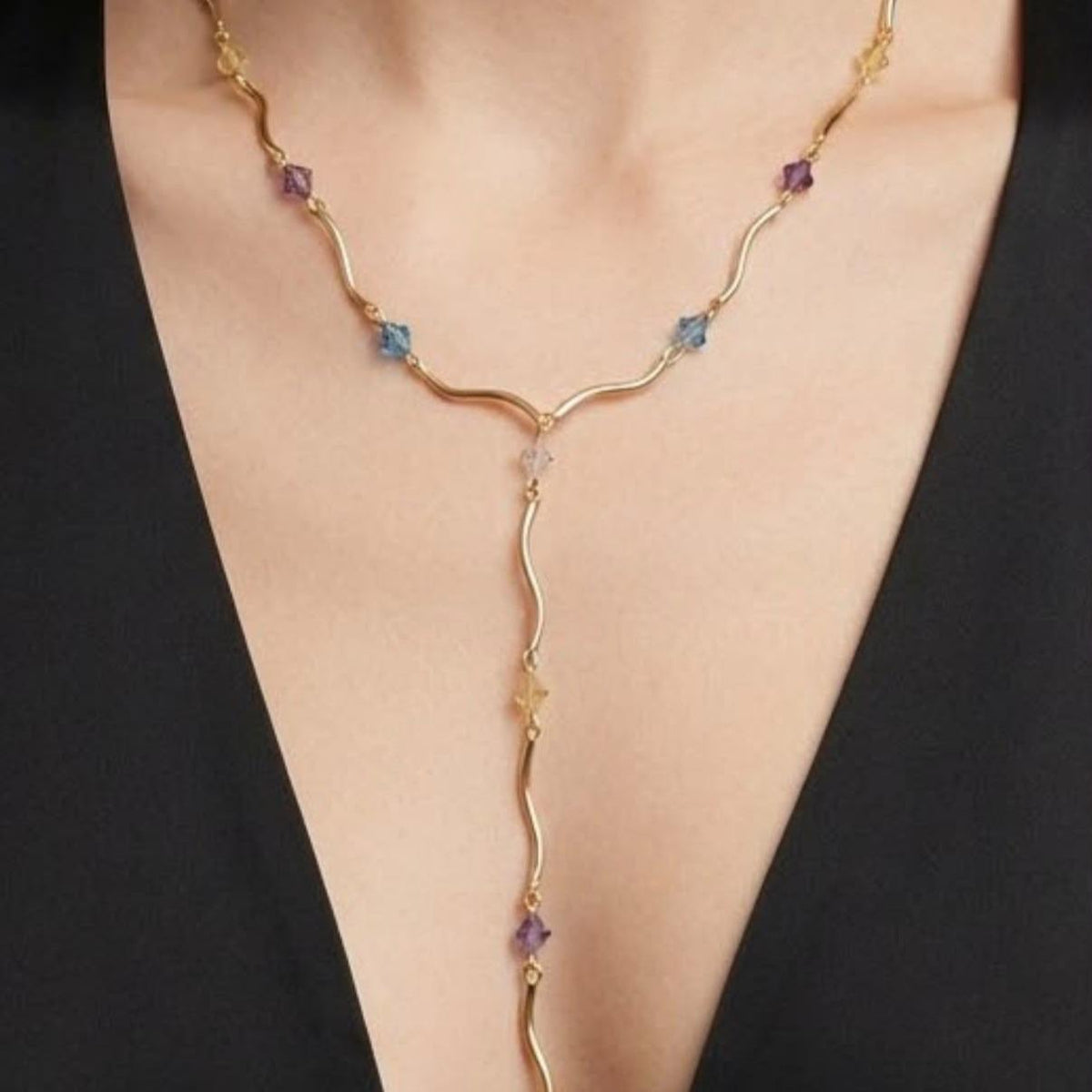 COLLANA WAVE PENDANT PERSONALIZZABILE