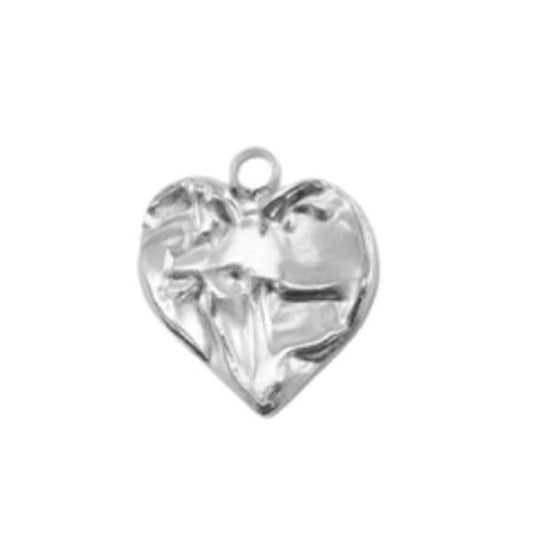 CHARM CUORE FLUIDO SILVER