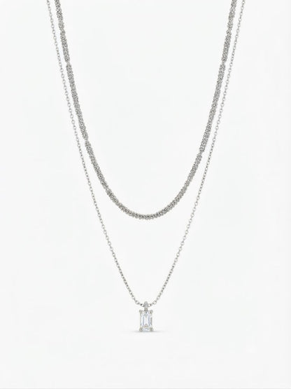 COLLANA BAGUETTE DOUBLE