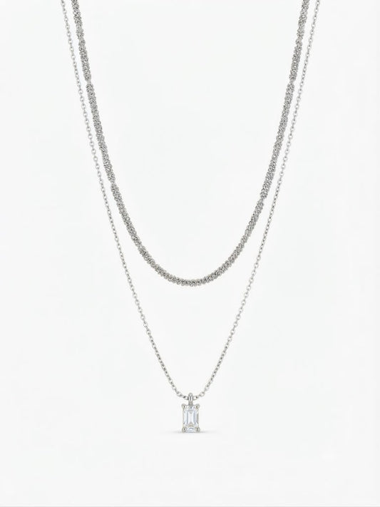 COLLANA BAGUETTE DOUBLE