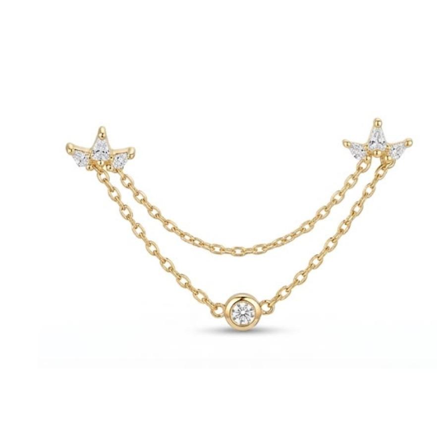 ORECCHINO LOTUS CHAIN