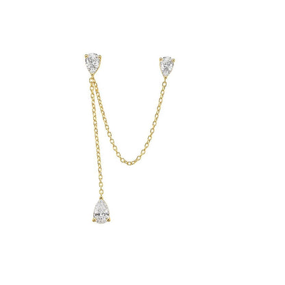 ORECCHINO DROP CHAIN