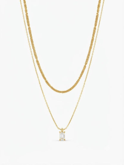 COLLANA BAGUETTE DOUBLE
