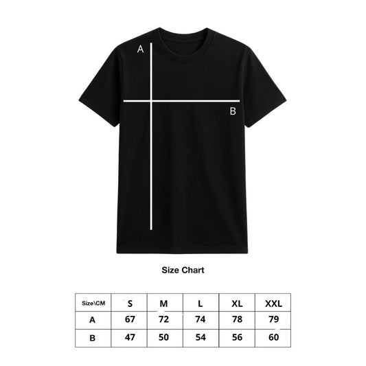 T-Shirt Personalizzabile Nera
