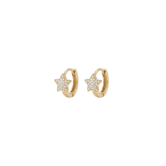 ORECCHINI MINI HOOP STAR