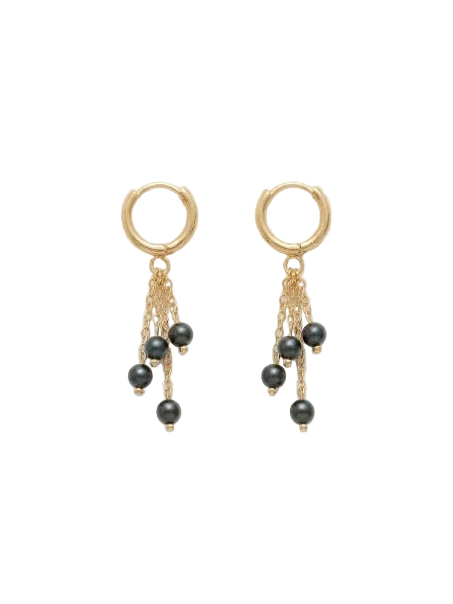 ORECCHINI HOOP PREMIUM PEARL