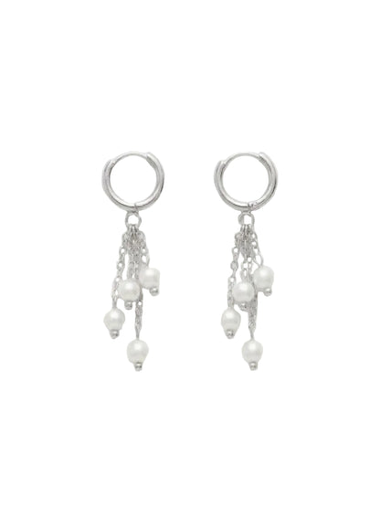 ORECCHINI HOOP PREMIUM PEARL