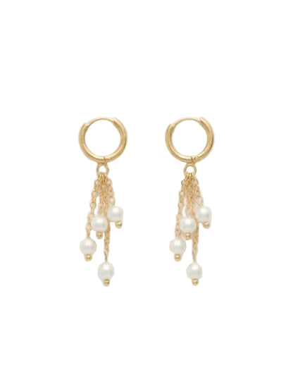 ORECCHINI HOOP PREMIUM PEARL