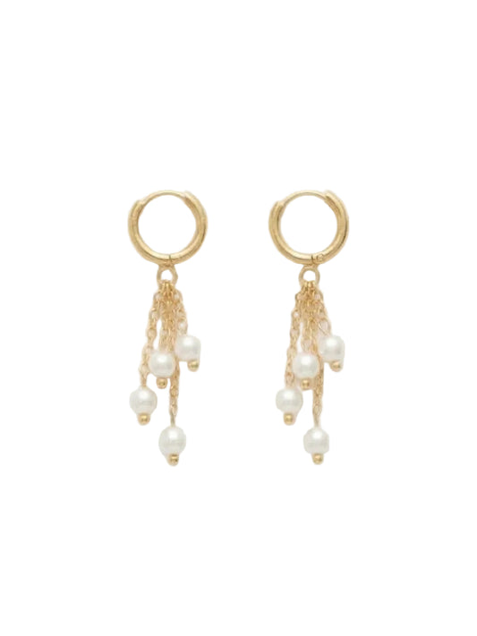ORECCHINI HOOP PREMIUM PEARL